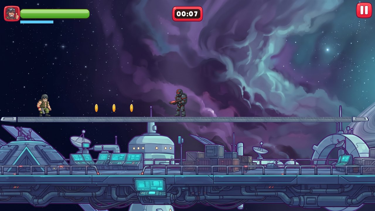 Retro Commando: the space station